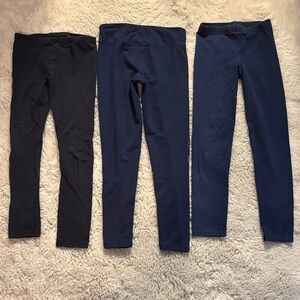 Kids Navy and Black Leggings girls size 7/8